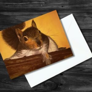 Squirrel greeting card